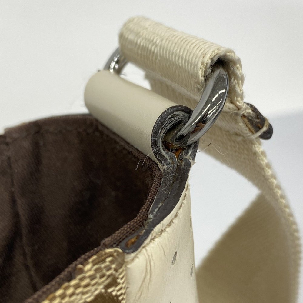 Gucci GG Canvas Shoulder Bag 145858 Brown White Men's - Picture 9 of 14